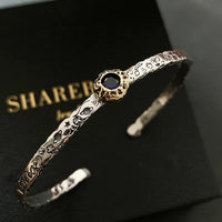 Blue Zircon Bracelet for Women Classic Opening New Trends Punk Creative Personality Birthday Jewelry Gifts Wholesale