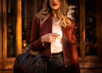 Women Bike Coat PU Leather Outwear Zipper Outfit Autumn Winter Wome Fashion Short Thin Female Jacket