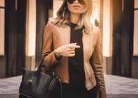 Women Bike Coat PU Leather Outwear Zipper Outfit Autumn Winter Wome Fashion Short Thin Female Jacket