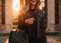 Women Bike Coat PU Leather Outwear Zipper Outfit Autumn Winter Wome Fashion Short Thin Female Jacket